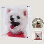 3D Acrylic Hand-Painted Pet Portrait