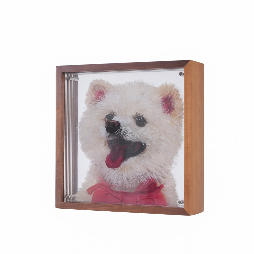 3D Acrylic Hand-Painted Pet Portrait