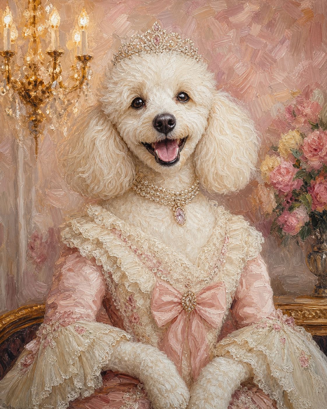 Hand-Painted Oil Pet Portrait