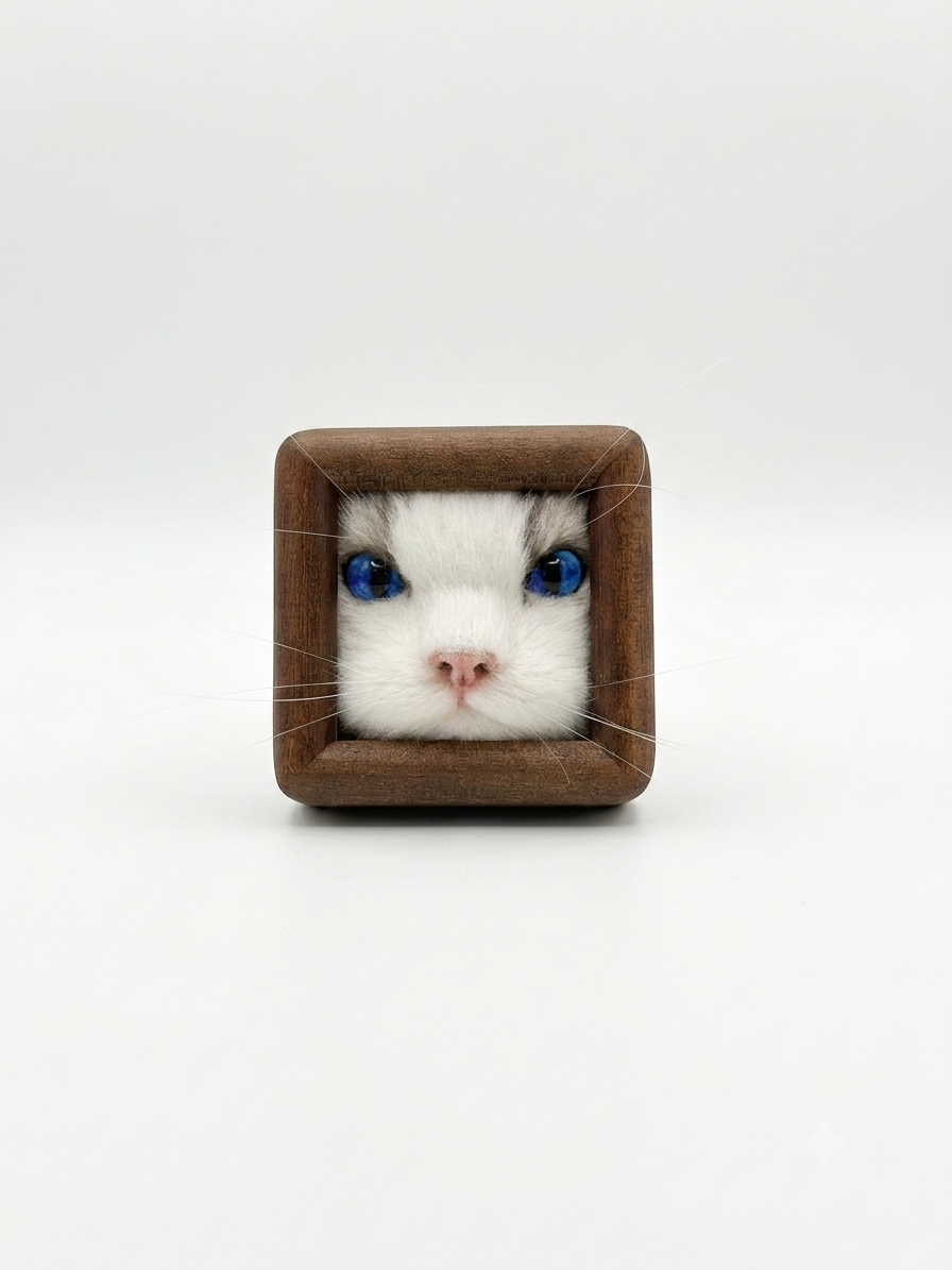 3D Wool Felt Handmade Pet Portrait